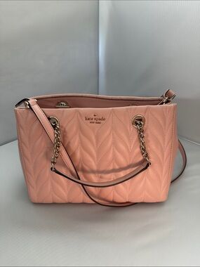 Kate Spade Briar Lane Pink Quilted Shoulder Bag